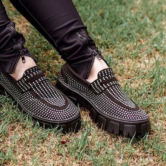 Mocassim Strass Solado